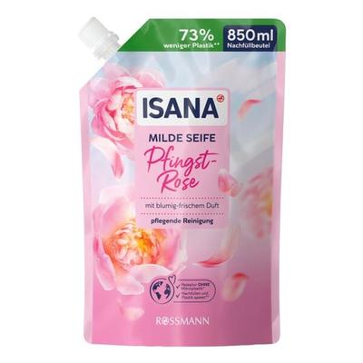 ISANA Milde Seife »Pfingstrose« 850 ml Nachfüllbeutel rosa Image