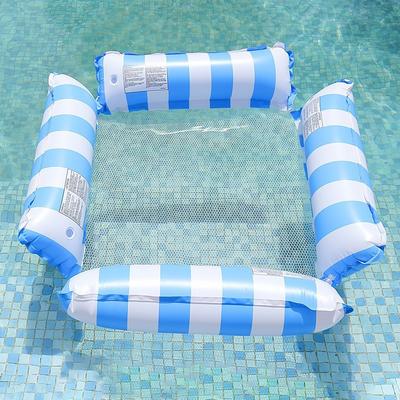 1 Pack Hammock Pool Floats Adults Multi-Purpose Inflatable Pool Floats PVC Water Hammock Lounge Floaties