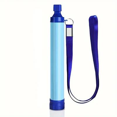 Outdoor Water Filter Personal Water Filter Straw Emergency Survival Gear Water Purifier Suitable for Camping Hiking Mountaineering Backpacking