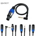 Cavo altoparlante 1/4 TS femmina a Speakon Adattatore jack mono da 6,35 mm maschio da 6,5 mm ad