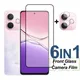 Vetro temperato a copertura totale per OPPO A5 Pro Protezione schermo in vetro su OPPO A5 Pro Pellicola protettiva per obiettivo fotocamera per telefono OPPO A5 Pro