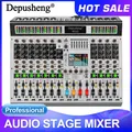 Mixer a 12 canali Depusheng Mixing audio professionale 99 DSP effetti digitali mixer console audio DJ Console mixer audio per audio