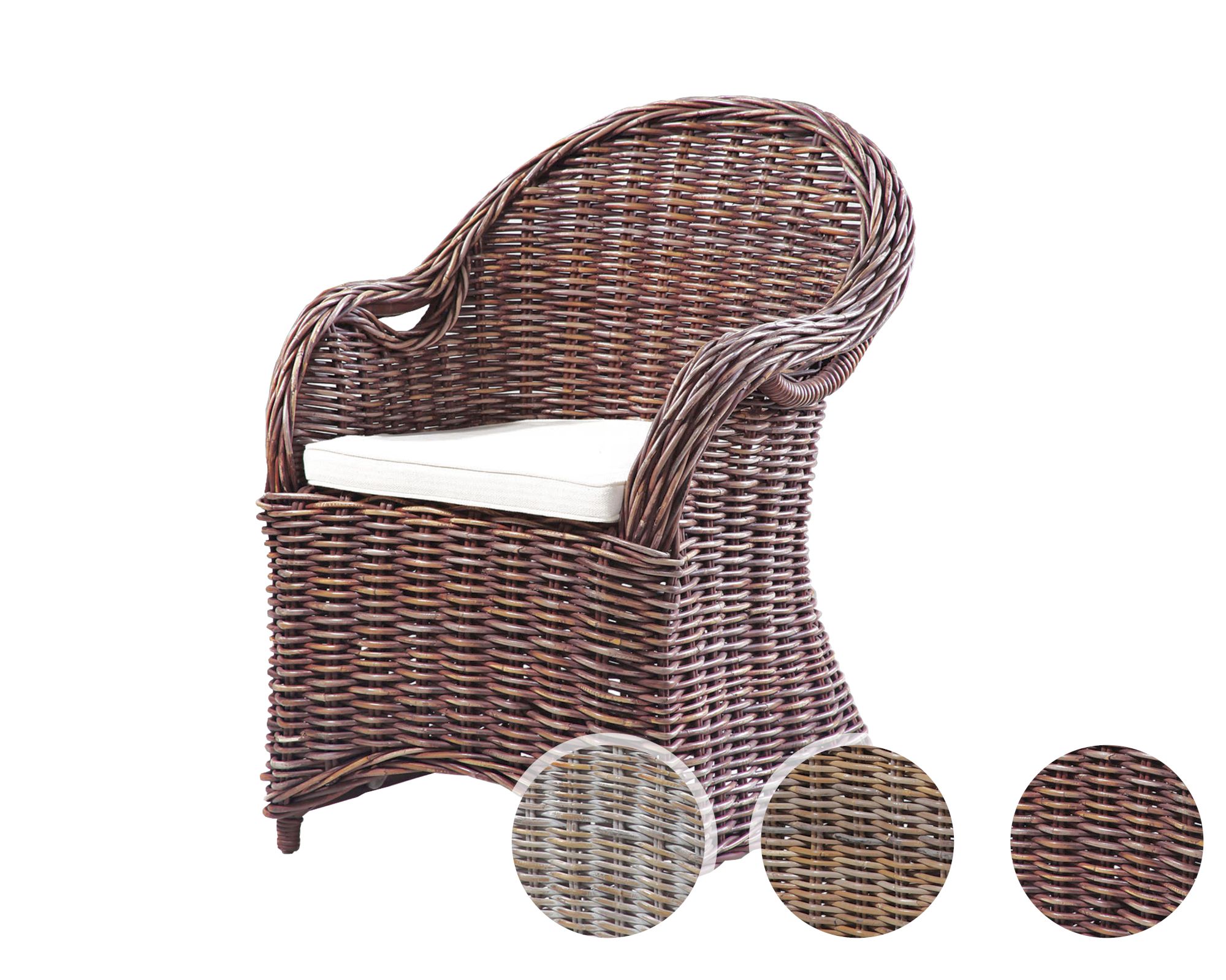 GartenZeit »Brest« Rattan-Sessel – erhältlich in 3 Farben