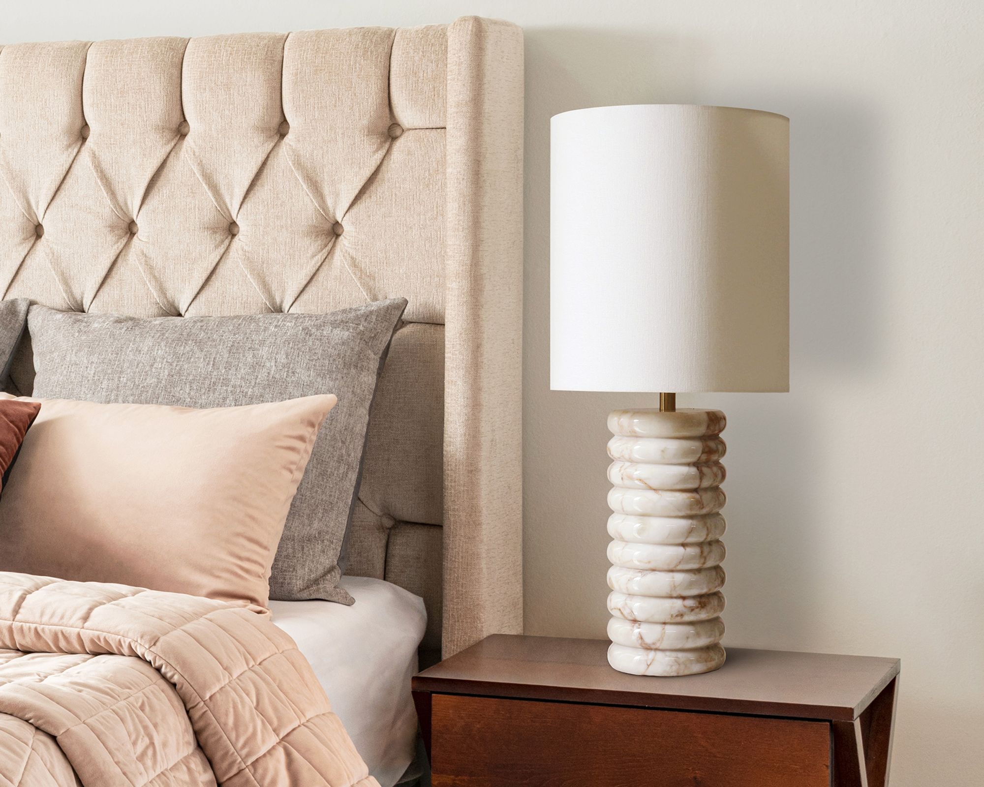 SalesFever »Mavie« Tischleuchte beige Image