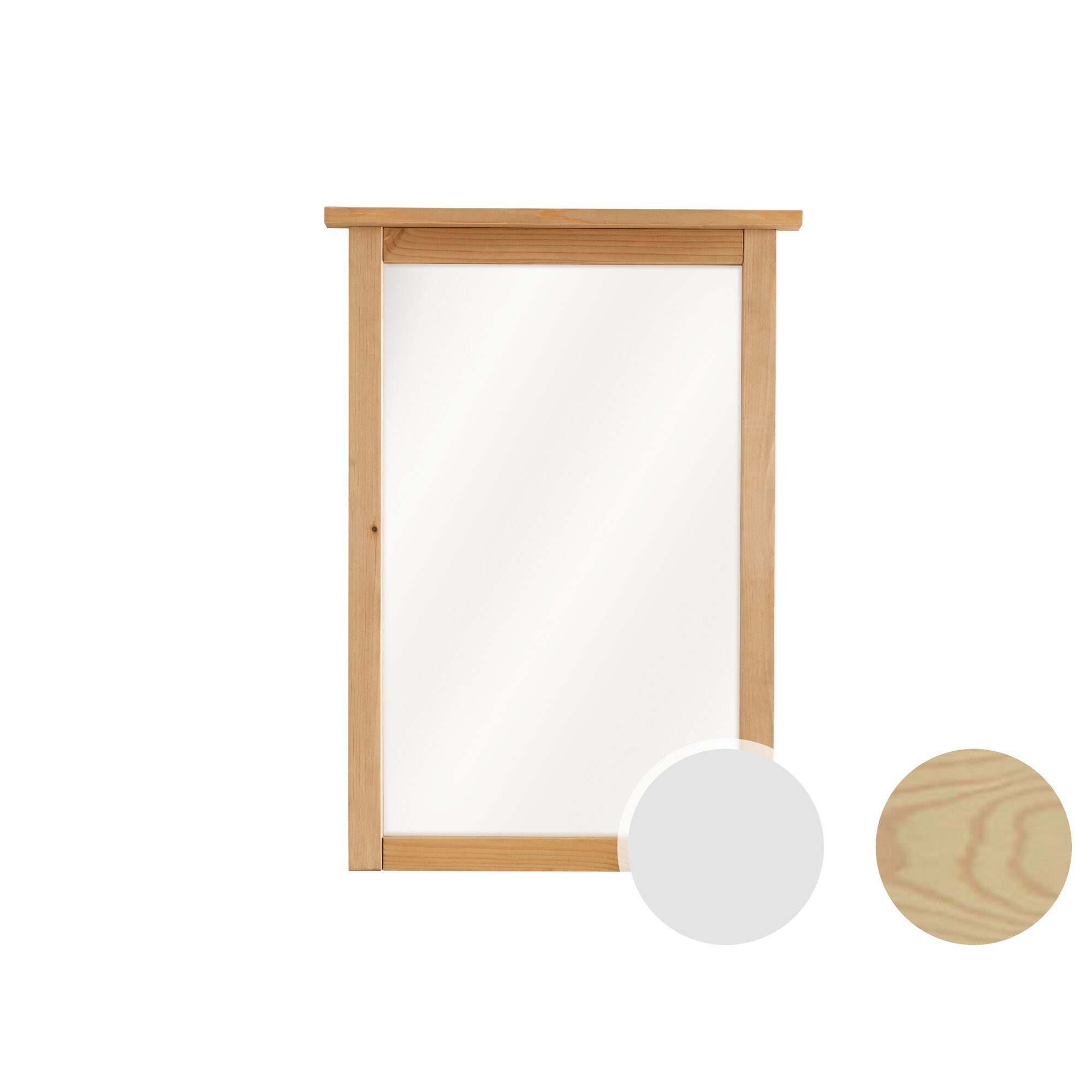 Massivholz »Solvita« Wandspiegel laugenfarbig Image