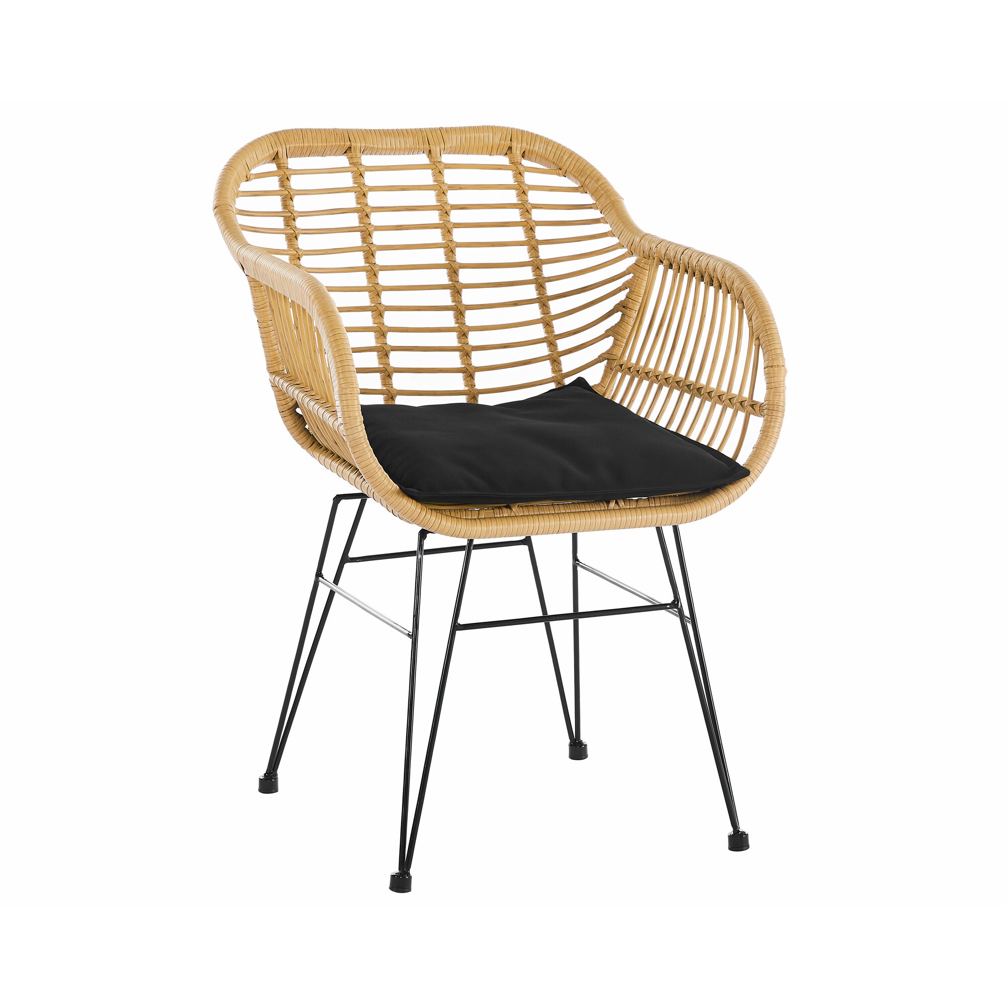 SalesFever »Boho« Armlehnstuhl Rattanoptik 2er-Set – erhältlich in 2 Farben