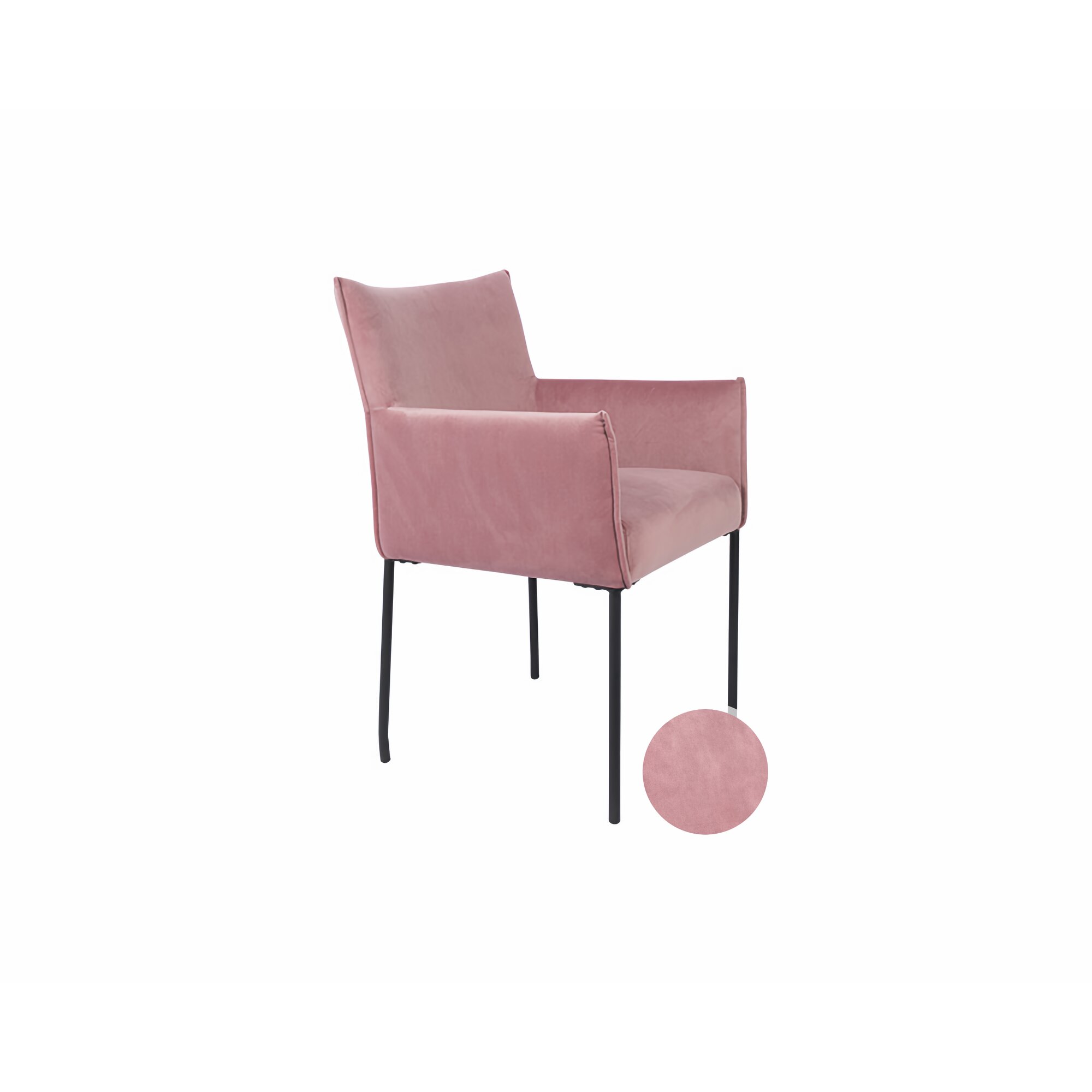 designline »Dion Velvet« Polsterstuhl mit Armlehne – erhältlich in 4 Farben Image