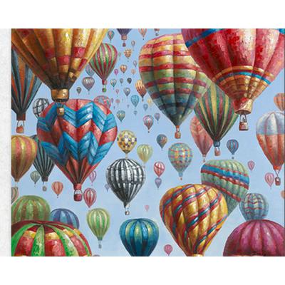 La Casa »Heissluftballons« Ölbild handgemalt 115x115 cm Image