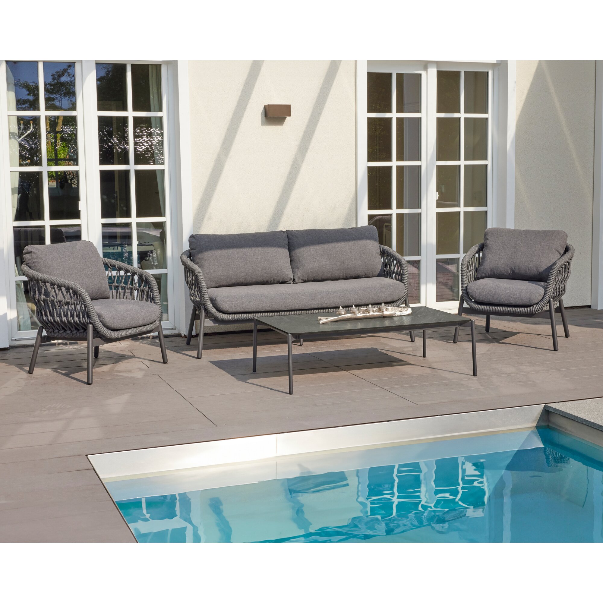 La Casa »Bari« Outdoor Lounge-Set 3-teilig