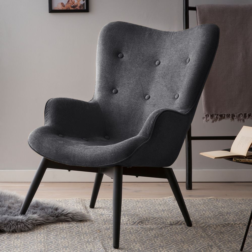 SalesFever »Anjo« Polstersessel dunkelgrau Image