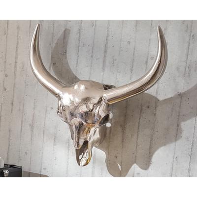 die Faktorei »Stier« Deko-Objekt Schädel silber Image