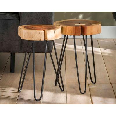 designline »Alf« Massivholz Beistelltisch 2er-Set Image