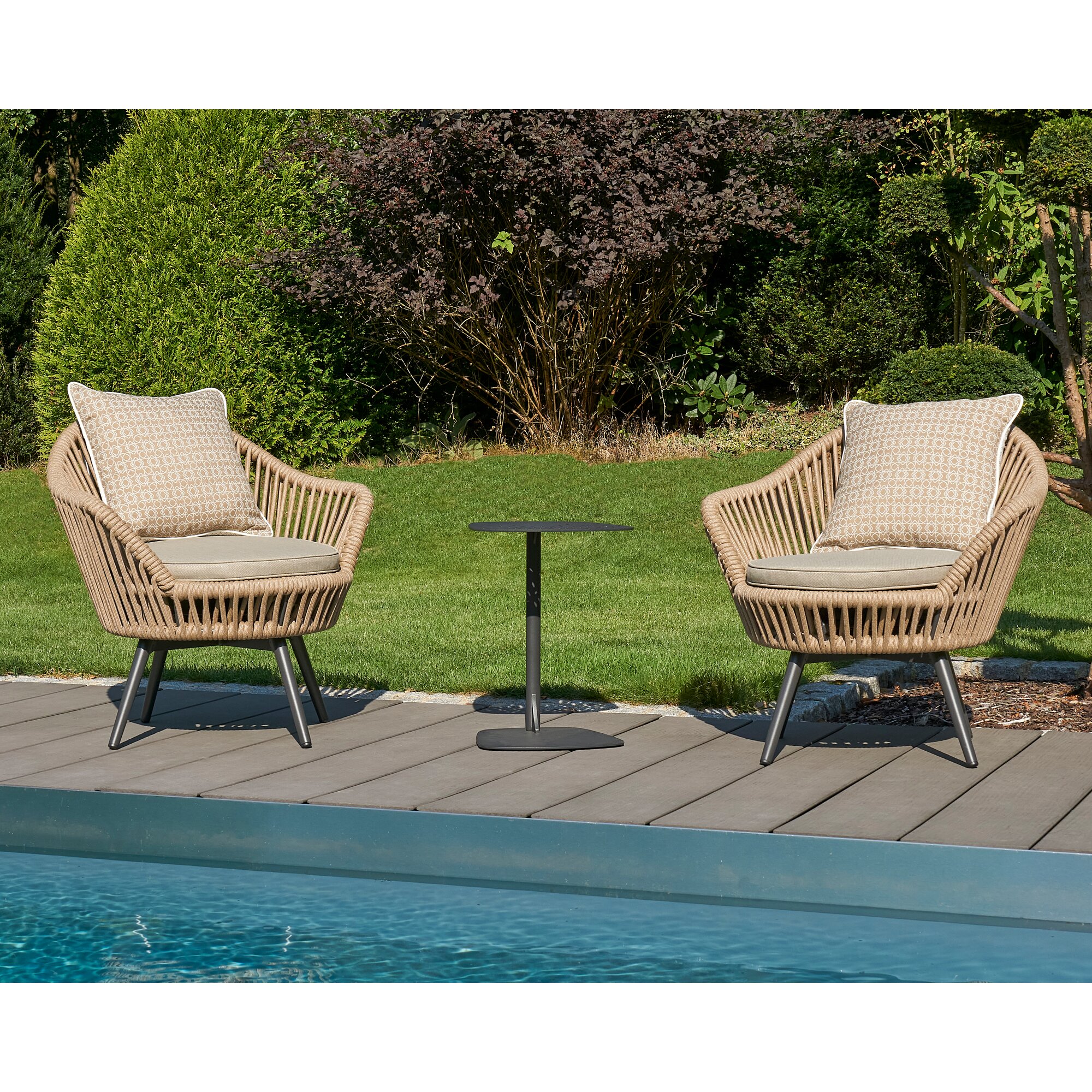 La Casa »Bari« Outdoor Drehsessel natur