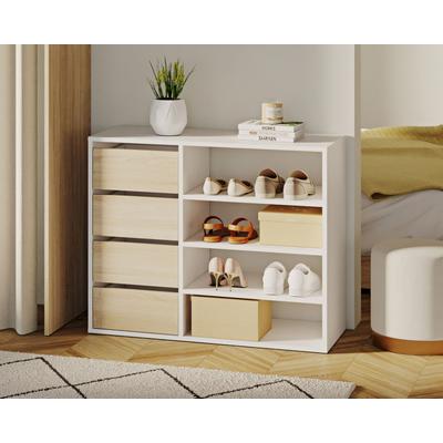 TemaHome »Tom« Schuhschrank Weiß mit Eiche Image