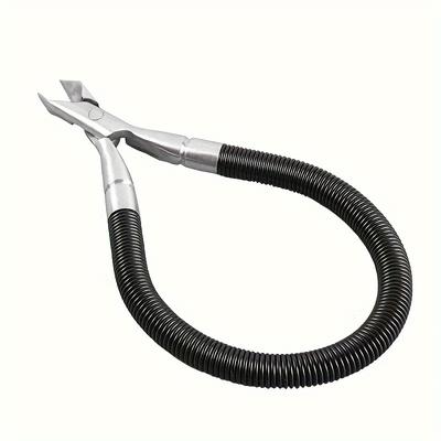 TEMU Stainless Steel Cuticle Nippers With Spring-loaded Grip - Odorless Manicure Tool For Precise Dead Skin Removal, Sharp Trimming Edge Image