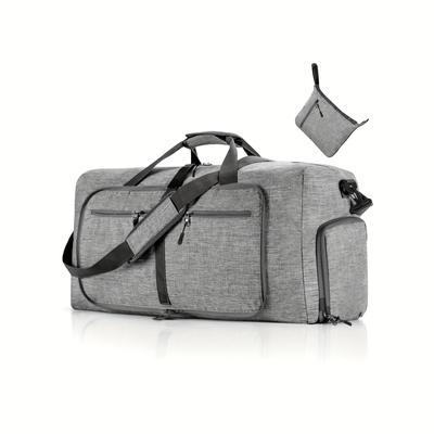 TEMU Lightweight Folding Duffle Bag For Outdoor Travel, Camping, Fitness - Large Capacity Handbag For Men And Women Image