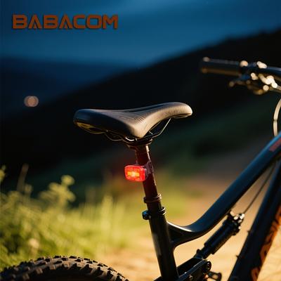 TEMU Babacom Bicycle Rear Light, 200 Metres Visibility Range & Approved Bicycle Light, Usb-c Rechargeable Battery Bicycle Rear Light Led For Road Bike, Mtb, Bicycle Image