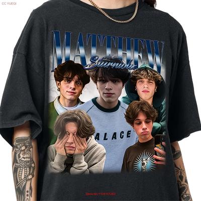 TEMU 1-pack Edition Vintage T-shirt Matt Classic Retro Sweatshirt For - 100% Cotton, Round Neck, Slim Fit, Machine Washable, Long Sleeve Or Short Sleeve, Casual Wear Image