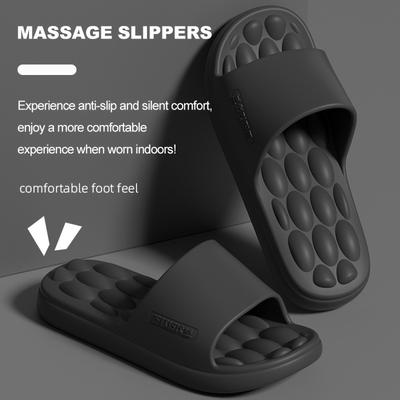TEMU Men's Slippers - Anti-slip, Comfortable Eva Material, Soft Sole, Odor-resistant, Black, Indoor/outdoor Use, Everyday Slippers | Casual Slippers | Eva Material Slippers Image