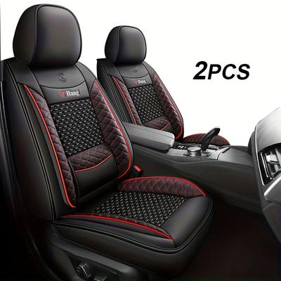 TEMU New Full-cover Seat Cushions For 2 Seats, Suitable For All , Breathable And Comfortable For And Passenger. Image