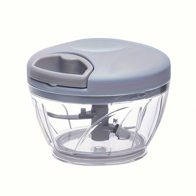 TEMU Shaon Multifunctional Manual Food Processor - Plastic Rotary Mini Vegetable Chopper, Garlic Grinder, Fruit And Vegetable Masher, Salad Maker - Efficient Kitchen Cooking Tool Image