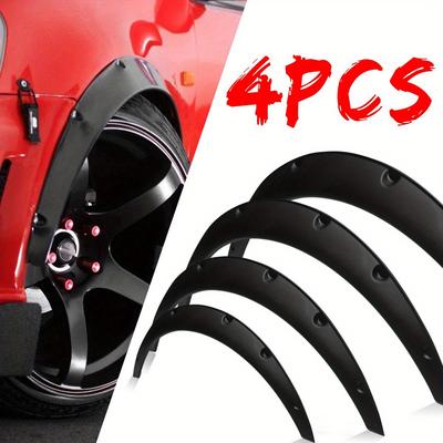 TEMU 4pcs Universal Extra Wheel Arches Wheel Brow Fenders For Car Car Universal Modification Wheel Brow Car Suv Off-road Vehicle Decorative Mudguard Car Modification Wheel Brow Mudguard 80cm Image