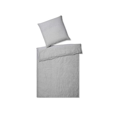 Elegante Casual Bettwäsche »Breeze« Hellgrau 7038-09 Bettwäsche 200x220 cm / 2x 80x80 cm Image
