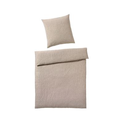 Elegante Casual Bettwäsche »Breeze« Sand 7038-07 Bettwäsche 240x220 cm / 2x 80x80 cm Image