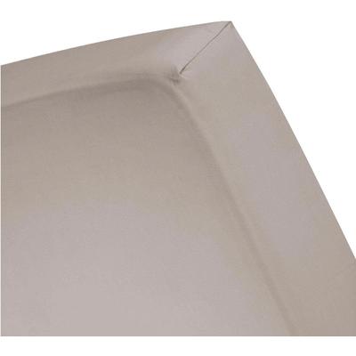 Spannbettlaken CINDERELLA "Weekend", grau (taupe), B:70cm L:200cm, Renforcu00e9, Obermaterial: 100% Baumwolle, Laken, OEKO-TEX-zertifiziert Image