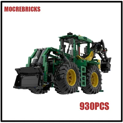 MOC Engineering Fahrzeug Modulare 42157 B Modell Baggerlader Kettenbausteine Neue Technologie Ziegel Spielzeug Kind Puzzle Geschenke Image