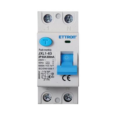 Ettroit - Reiner Fehlerstrom-Schutzschalter Typ a 1P+N 2M 6000A 300mA 63A ac 230V Image