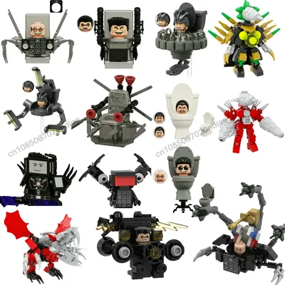 4CM Skibidi Wc Mann Mini Figur Monitor Bausteine Audio Kamera Mann Spielzeug Junge Kinder Image