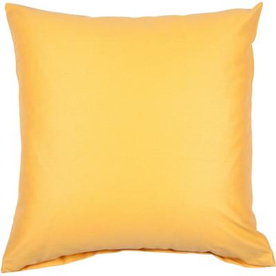Kissenbezug JANINE "Colors Mako Satin", gelb (sonnengelb), B:50cm L:50cm, Mako-Satin, Obermaterial: 100% Baumwolle, Kissenbezüge, mit Reißverschluss, uni Kissenhülle, feinfädig, 100% Baumwolle Image