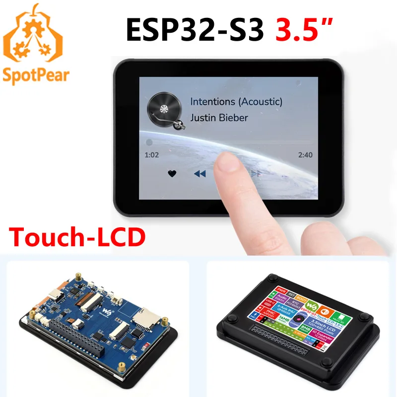Waveshare ESP32-S3 3,5-Zoll Touch-LCD-Display N16R8 Entwicklungsboard mit Unterstützung für Wi-Fi und Bluetooth Image