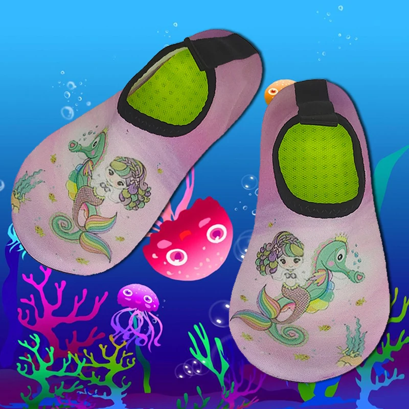 NEU 20-33 # Eltern-Kind-Urlaub Strand schnell trocknende Aquaschuhe Qianjiang Schwimmschuhe Indoor Bodenschuhe Badezimmerschuhe Image