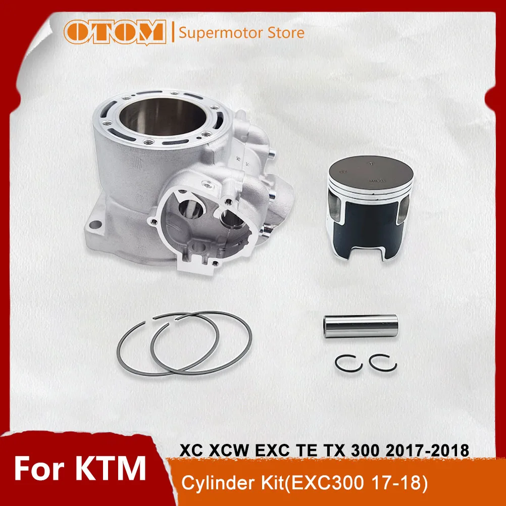 OTOM Motorrad Zylinder Kit Zylinder Block Kolben Ring Pin Für KTM HUSQVARNA XC XCW EXC TE TX 300 2017-2018 zubehör Fahrräder Image