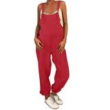 Women Loose Jumpsuit Overalls Casual Playsuit Polyester Daily Party