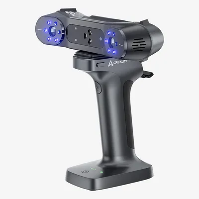 Creality RaptorX 3D-Scanner, 0,02 mm Genauigkeit, schnelles WLAN, 6 Datenübertragungen, kabelloser Scanner, 34 + 7 blaue Laserlinien