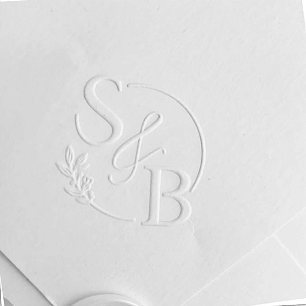 Timbro personalizzato per goffratura|Timbro per iniziali|Timbro per matrimonio|Timbro personalizzato|Timbro per tovaglioli|Timbro per monogramma|Timbr