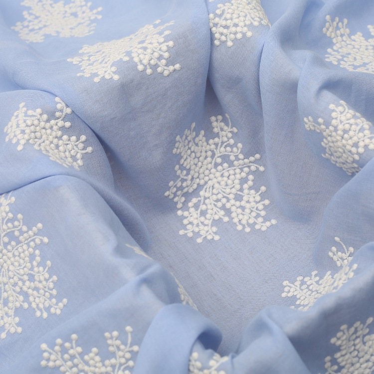 Tessuto di cotone floreale, tessuto ricamato, tessuto floreale, tessuto di cotone, tessuto per trapuntatura, tessuto per abiti, tessuto da 1/2 iarda,