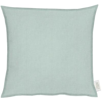 Dekokissen APELT "ALASKA" Gr. 1, blau (türkis, unifarben), B:39cm L:39cm, Baumwolle, Polyester, Dekokissen_Sitzkissen_Kissenhüllen, Uni, Kissenhülle mit Füllung, 1 Stück Image