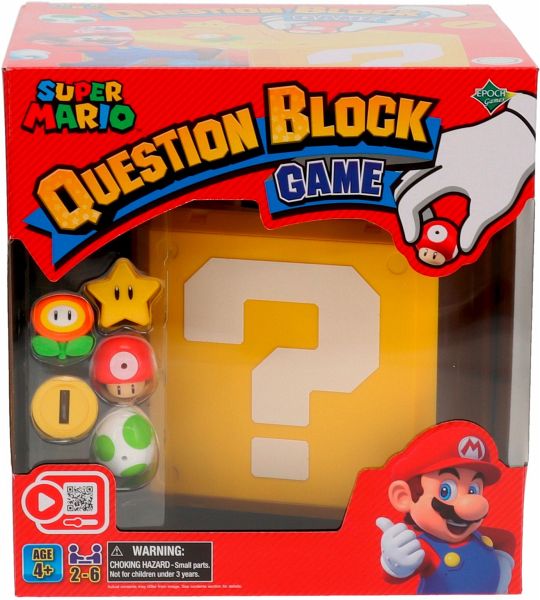 Epoch Games 7556 - Super Mario Question Block Game, Würfelspiel - Epoch
