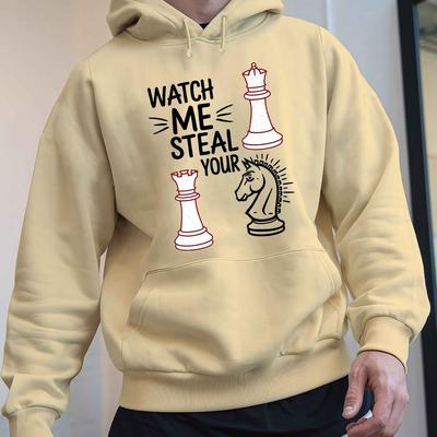 TEMU Check Out This Sweater For Men, Autumn And Winter. It Features A Free Hoodie Design, Ideal For ' Fashion, With An American . A Great Gift For Men! Image