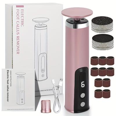 TEMU Cloud Care Tool Multifunctional 2-in-1 Electric And Nail Grinder+30 Pink Grinding Discs Image