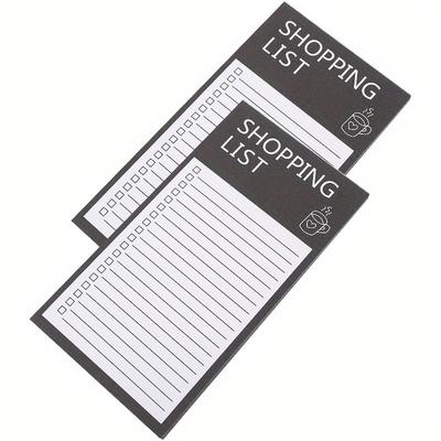 TEMU 60pcs/ Set, 2 Sets Grocery List Convenient Shopping List Planner Notepad Magnetic Sticky Notes Image