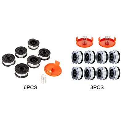 6/8 stücke Spule Mähseil Nylon Trimmer Ersatz spule 9,14 m Länge AF-100-3ZP Durchmesser 1,65mm für schwarzen Decker Gras Trimmer