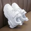 Kinder weiße Laufschuhe Kinder Mode Turnschuhe pu weich atmungsaktiv bequeme Jungen Mädchen Schule Sportschuhe Größe 26-37