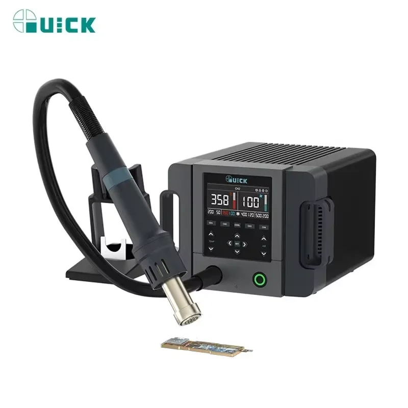 QUICK 861PRO 1300W Smart Heißer Luft Entlötstation Für Mobiltelefone Motherboard IC Chip PCB Digital Display Reparatur Station Image