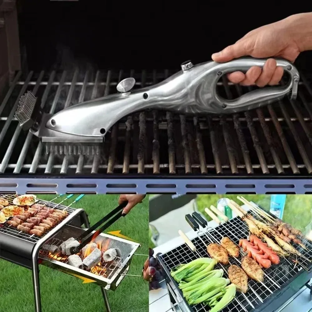 Edelstahl Grill Grill Dampfbürste Outdoor Dampfreinigungsbürsten BBQ Reiniger Geeignetes Zubehör Küchenwerkzeug Image