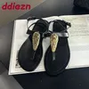 Große Größe 43 Schuhe Mode Metall Frauen Schuhe Sommer Strand Flip-flops Runde Kappe Weibliche
